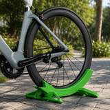 Bike Floor Stand – Fits 30-80mm Tires, Non-Slip Rubber Feet & Compact