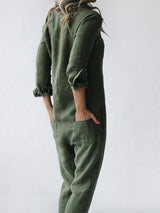 Liv – Casual Cotton Jumpsuit with Pockets