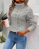 Enhanced Product Title: "Bella Women's Cozy Strickrollkragenpullover - Warm Knit Turtleneck Sweater for Fall & Winter Fashion" 

This title includes relevant keywords for better visibility in Google Shopping while clearly describing the product.