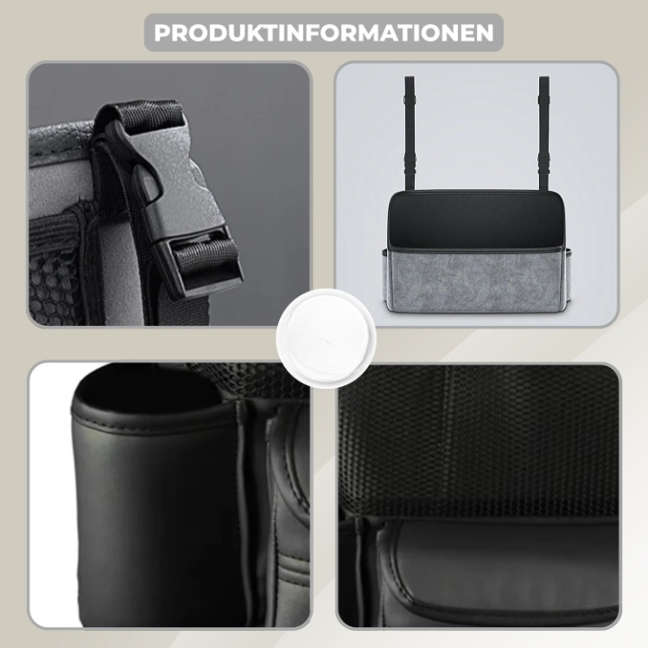 Car Seat Gap Organizer – Multi-Pocket, Strap Mount & Universal Fit