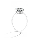Kalsten | S925 1-2 Carat Moissanite Invisible Band Ring