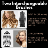 BowLift | 3-in-1 Rotating Hair Dryer and Styler with Adjustable Temperature for Effortless Curls and Waves