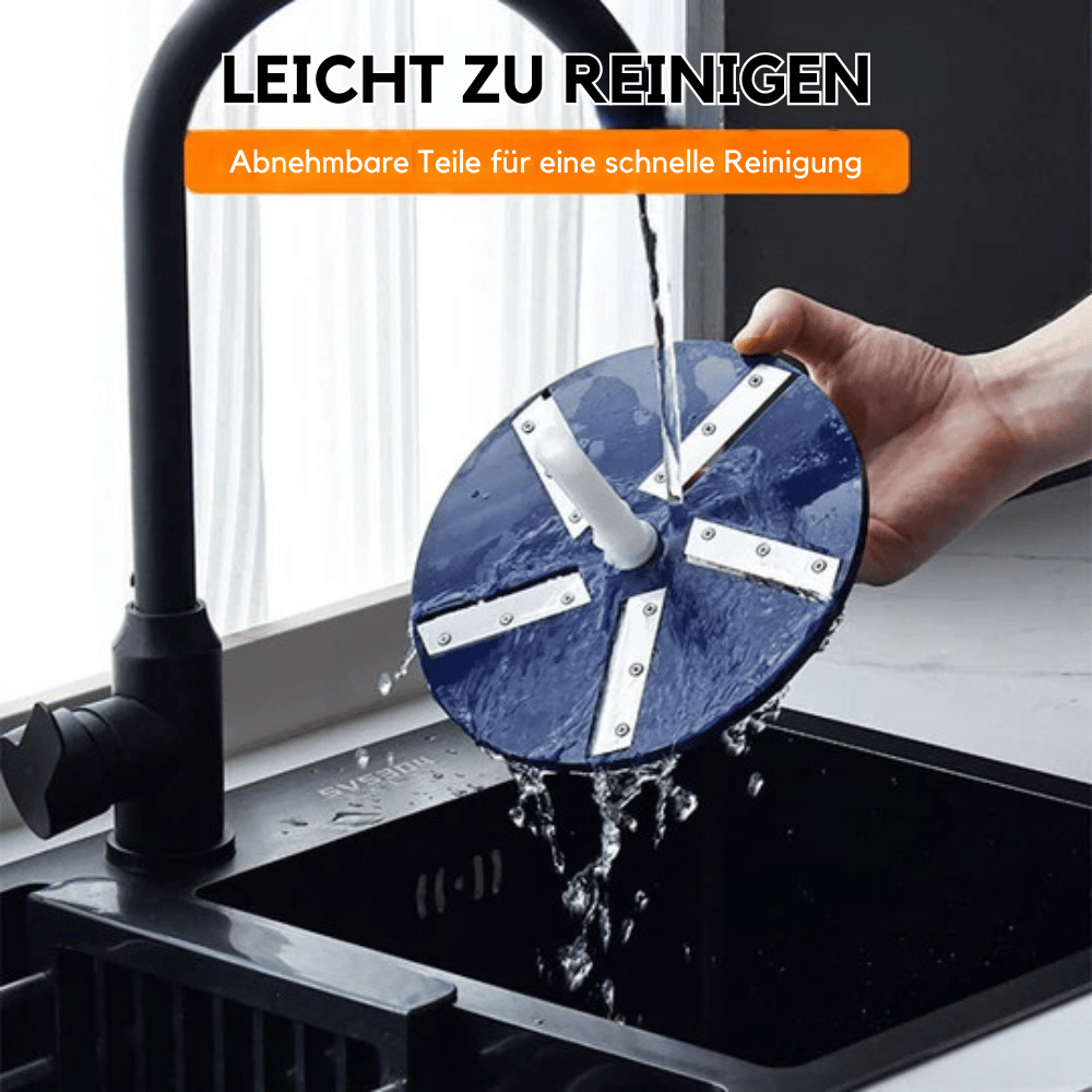 Optimized Product Title: **Elektrischer Zerkleinerer mit 5-Klingen-Messerkopf – Hochleistungs-Küchenmaschine für schnelles Zerkleinern von Gemüse, Obst und Kräutern** 

This title includes relevant keywords and highlights the product's features and benefi