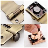 Cabinet Hinge Lock – Zinc Alloy, Screw or Adhesive Mount & 2 Keys