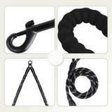 Double Dog Leash – 360° Swivel, Shock-Absorbing Bungee & Durable Nylon for Two Dogs