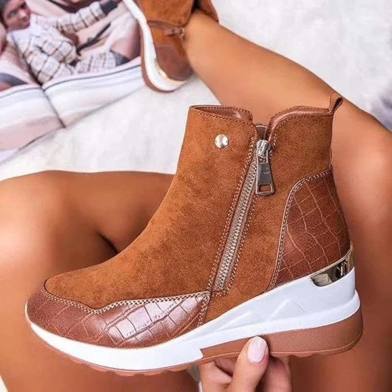 Orthopedic Leather Women's Ankle Boots – Emma