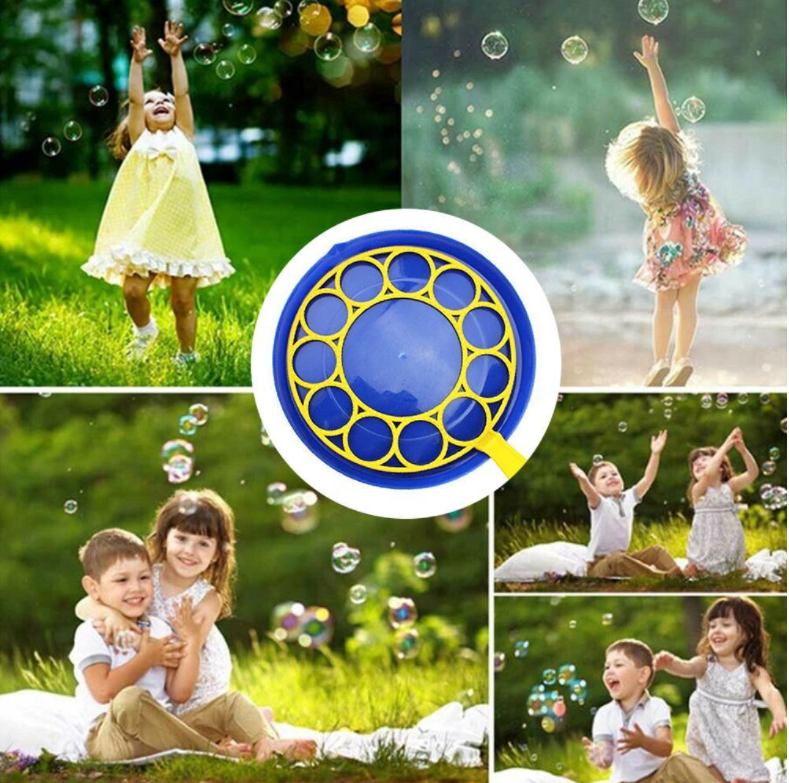 Giant Bubble Wand Set – 27.5cm Wand, Tray & Non-Toxic Plastic