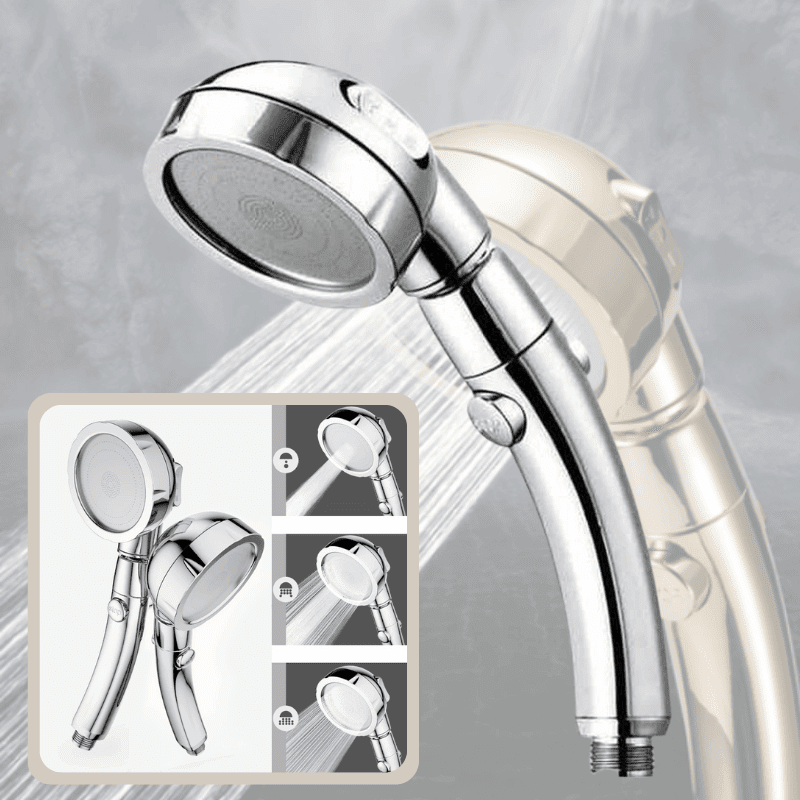 3-in-1 Handbrause mit Hochdruck-Technologie – Effizienter Wasserverbrauch für ein luxuriöses Duscherlebnis