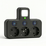 Wall-Mount Power Strip – USB-C & USB-A Ports, 2500W & Surge Protection