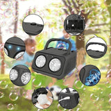Bubble Machine – 26 Nozzles, 2000+ Bubbles/Min & Rechargeable Portable