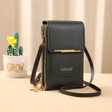 Touchscreen Phone Crossbody Bag – Waterproof Window, Anti-Theft, Adjustable Strap
