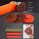 Angle Grinder Polishing Disc – Silicon Carbide, 6mm, Cooling Vents, 50 & 100 Grit