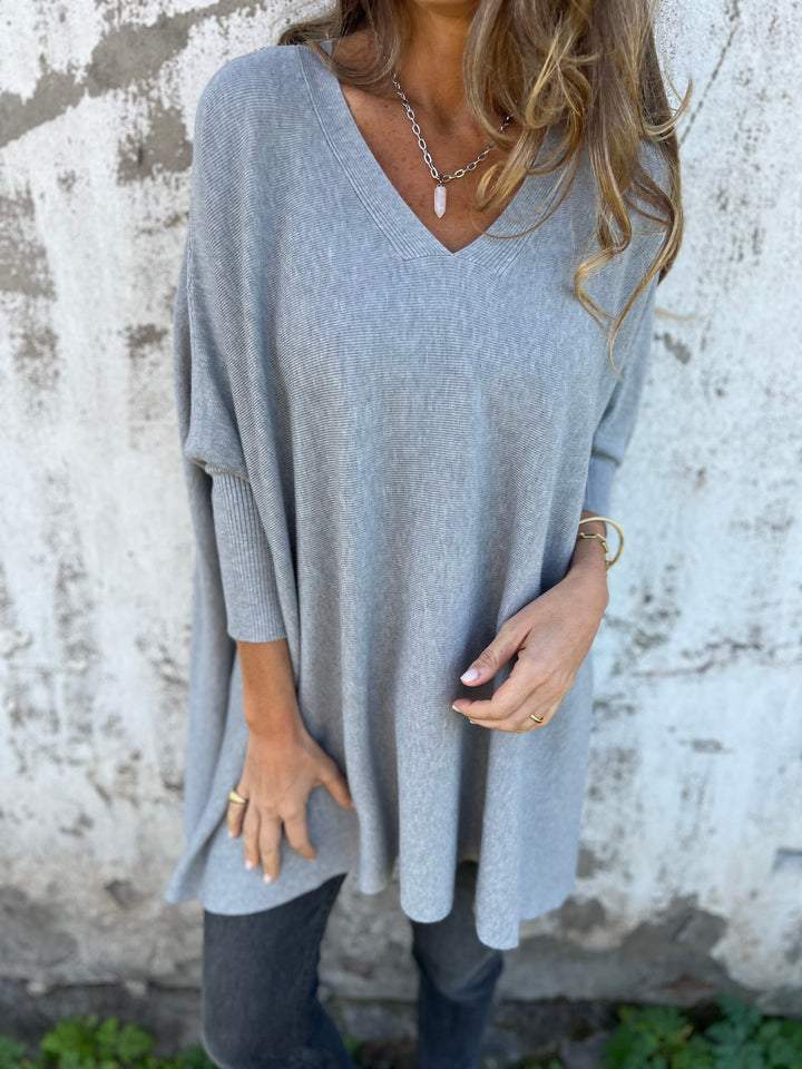 Enhanced Product Title: "Hannah V-Neck Sweater for Women - Stylish & Comfortable Knit Pullover" 

This title includes relevant keywords while providing more detail about the product, which can help improve visibility in Google Shopping searches.