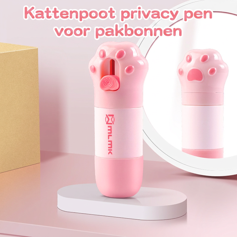 Data Privacy Blackout Pen – 2-in-1 Thermal Paper Roller, Package Opener & 10ml Refill