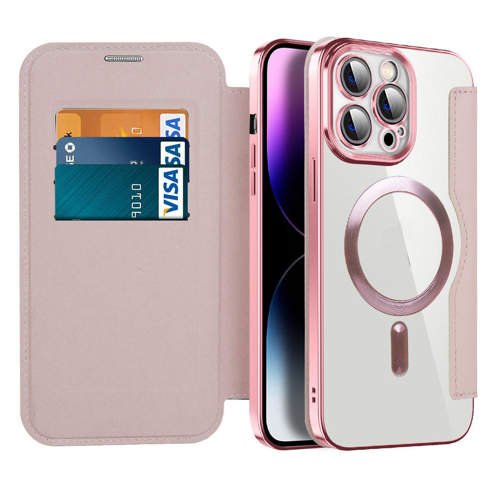 Valtrix – Leather Flip Case with Magnetic Adsorption & RFID Protection (1+1 FREE)