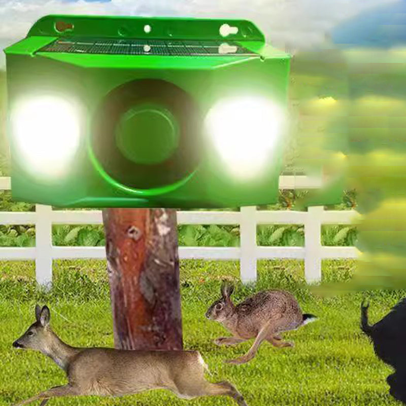 Solar Animal Repellent with Alarm – Flashing LED, Motion-Activated & Weatherproof