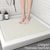 Non-Slip Loofah Shower Mat – Quick-Drying PVC, 53×53cm & 2200 g/m² Density