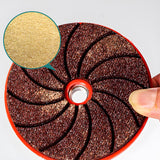 Angle Grinder Polishing Disc – Silicon Carbide, 6mm, Cooling Vents, 50 & 100 Grit