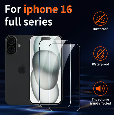 iPhone Tempered Glass Screen Protector – Dust-Free Install, Face ID Compatible & Oleophobic Coating