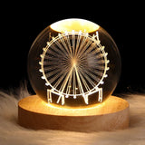 GlowCryst 3D Crystal Mood Lighting - Elegant LED Night Light for Home Decor & Ambiance