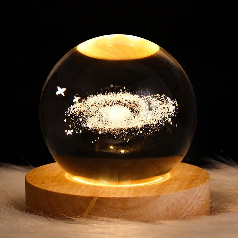 GlowCryst 3D Crystal Mood Lighting - Elegant LED Night Light for Home Decor & Ambiance