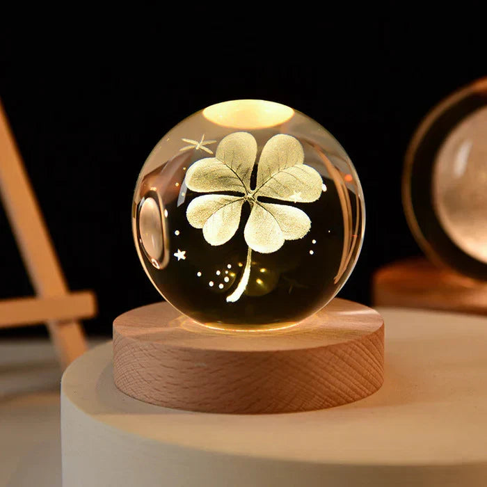 GlowCryst 3D Crystal Mood Lighting - Elegant LED Night Light for Home Decor & Ambiance