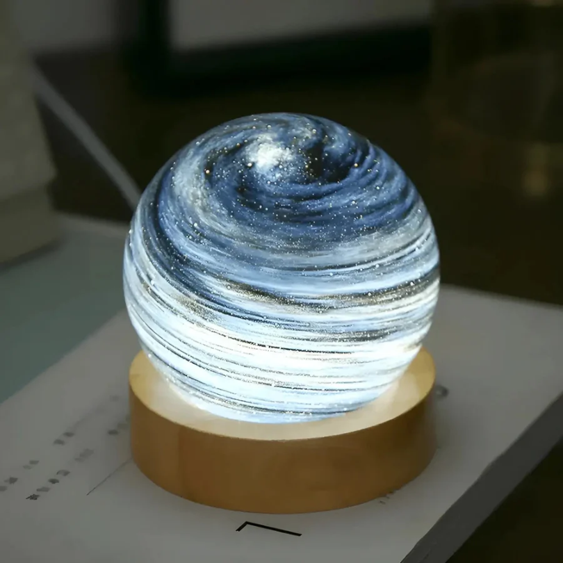 3D Mini Planet Lamp - CosmoSphere | Unique Galaxy Night Light for Home Decor & Kids' Room