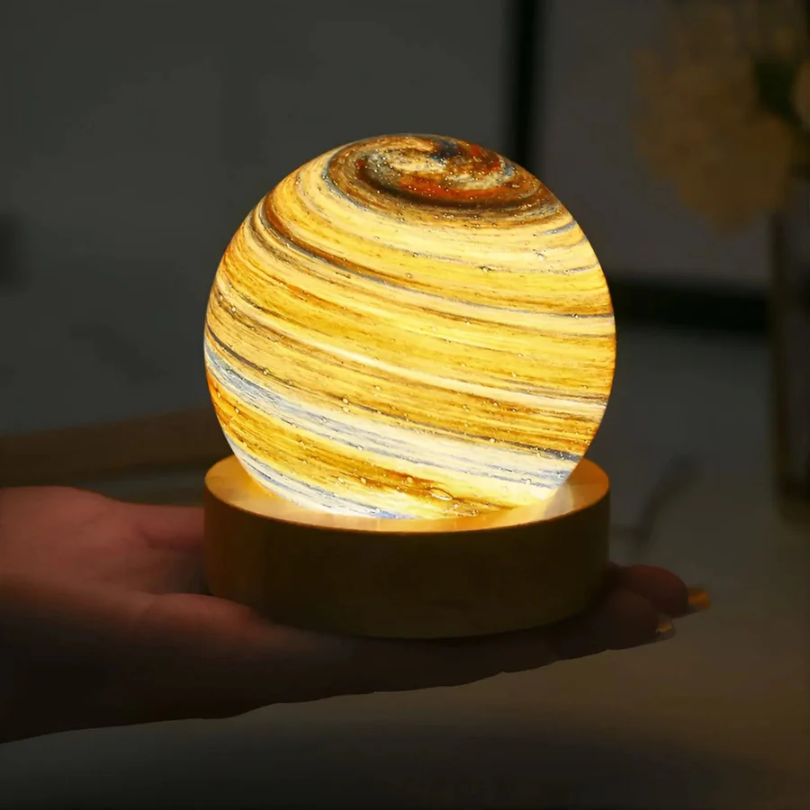 3D Mini Planet Lamp - CosmoSphere | Unique Galaxy Night Light for Home Decor & Kids' Room