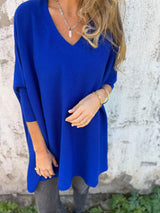 Enhanced Product Title: "Hannah V-Neck Sweater for Women - Stylish & Comfortable Knit Pullover" 

This title includes relevant keywords while providing more detail about the product, which can help improve visibility in Google Shopping searches.