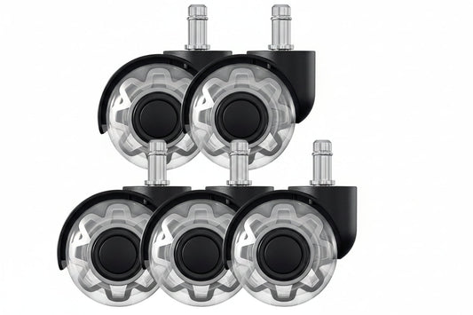 5 pieces office chair wheels swivel chair wheels 10mm x 22mm