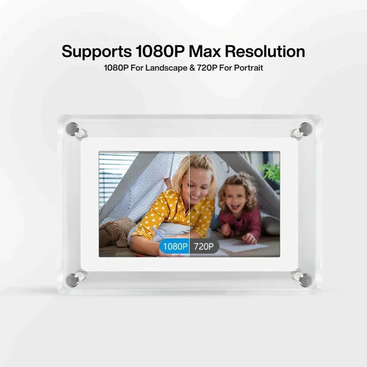 7-Inch Digital Video Photo Frame – HD Display, 2GB Storage & Rechargeable Battery