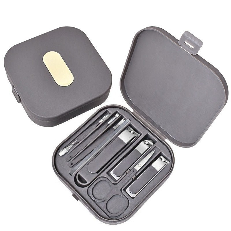 Stainless Steel Manicure Set – 6 Tools, 0.02mm Blade & Travel Case