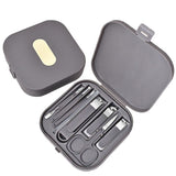 Stainless Steel Manicure Set – 6 Tools, 0.02mm Blade & Travel Case