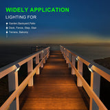 Solar Wall Lights – 6-Pack, IP44 Waterproof, Stainless Steel & Auto Dusk-to-Dawn