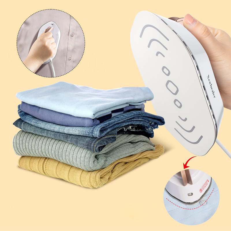 Mini Travel Iron – Ceramic Diamond Soleplate, Dual Voltage & 2-Min Heat-Up