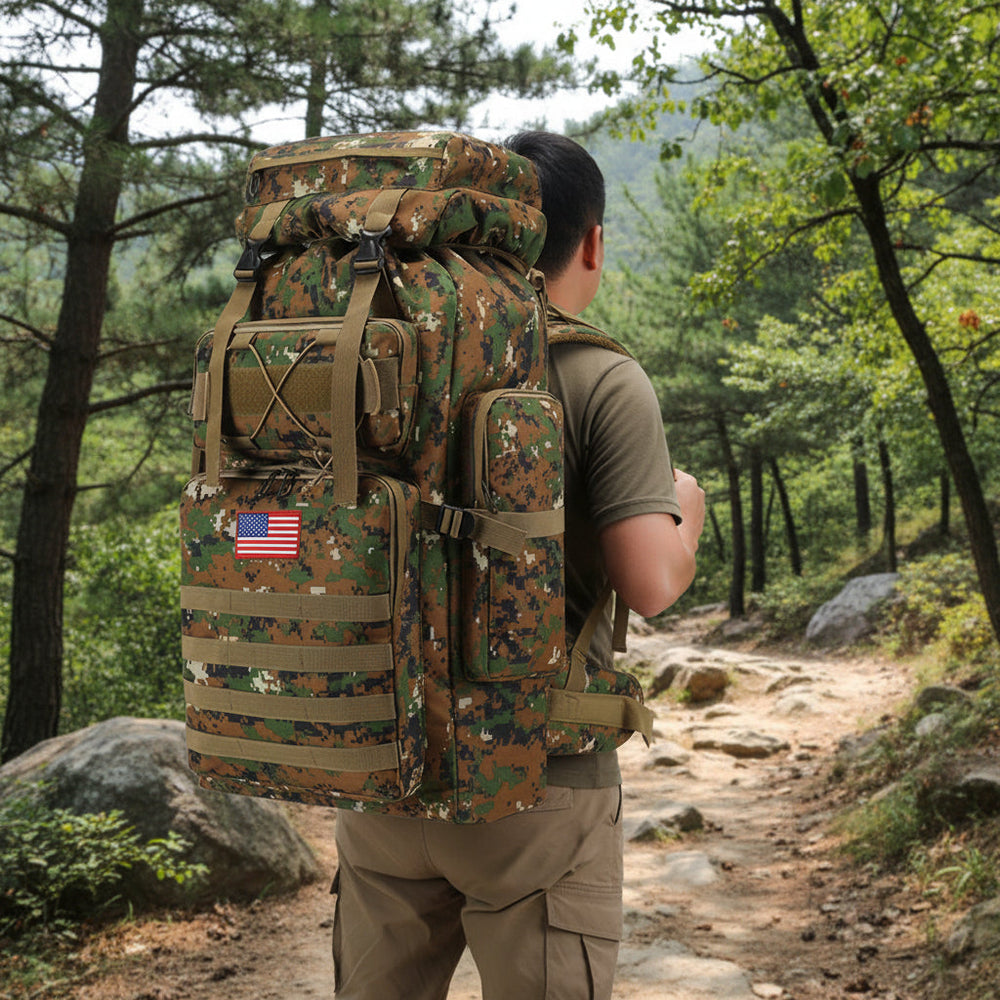 Large Capacity Hiking Backpack – Tactical Daypack for Outdoor Travel