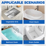 Universal Drain Strainer – Catches Hair & Debris, Tool-Free Fit, Kitchen & Bath