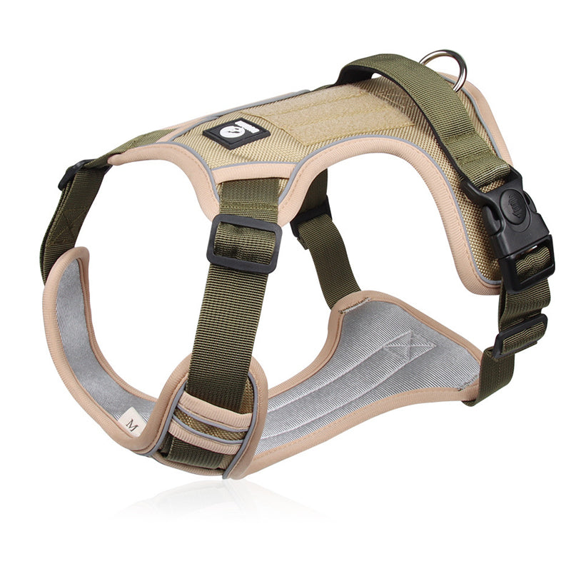 No-Pull Dog Harness Set – LED Collar, Padded Fit & Matching Leash