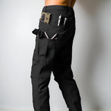Men's Tactical Outdoor Jacket Pants Rugged Multi Pocket Hooded