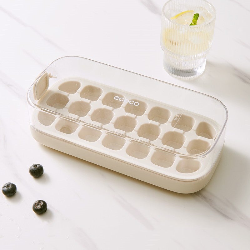 Ice Cube Tray with Push Mechanism