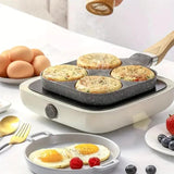 Optimized Product Title: "4-Fach Bratpfanne mit Maifan-Steinbeschichtung – Perfekt für gleichzeitiges Braten von Eiern, Pfannkuchen und mehr | Antihaftbeschichtet & langlebig" 

This title includes relevant keywords while highlighting key features and ben