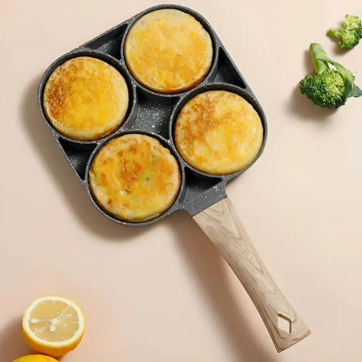 Optimized Product Title: "4-Fach Bratpfanne mit Maifan-Steinbeschichtung – Perfekt für gleichzeitiges Braten von Eiern, Pfannkuchen und mehr | Antihaftbeschichtet & langlebig" 

This title includes relevant keywords while highlighting key features and ben