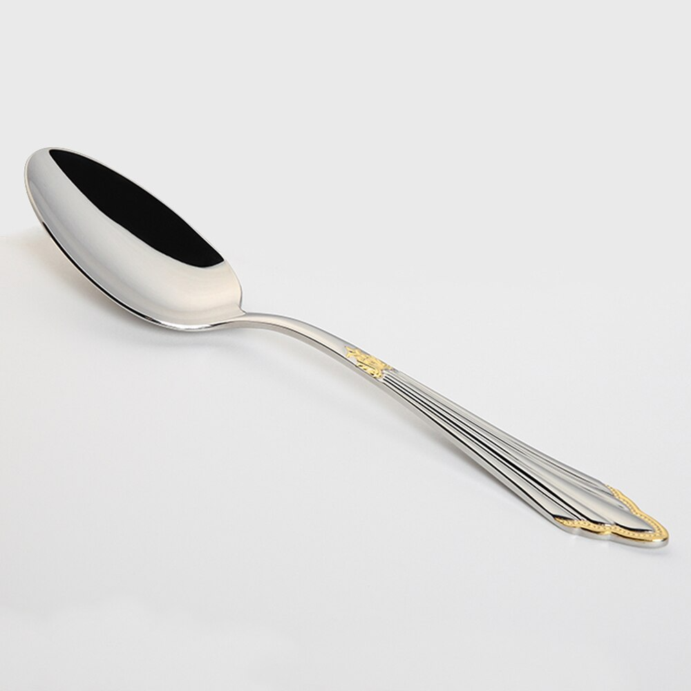 GlowCut – 24 or 48-Piece Stainless Steel Cutlery Set with Gold Finish