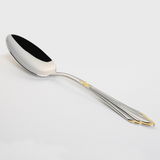 GlowCut – 24 or 48-Piece Stainless Steel Cutlery Set with Gold Finish