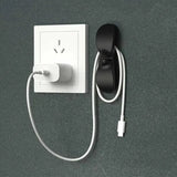 Self-Adhesive Cable Organizer Clips – TPR, 10.3×2.8cm, Set of 10 in Black & White