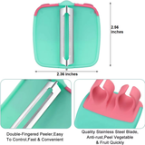 Premium 4-Piece Vegetable Peeler Set - Ergonomic Design, Stainless Steel Blades, Perfect for Fruits & Vegetables