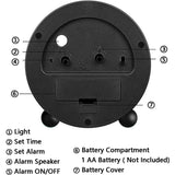 Kalsten | 4" Super Silent Non Ticking Analog Clock with Night Light