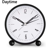 Kalsten | 4" Super Silent Non Ticking Analog Clock with Night Light