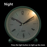 Kalsten | 4" Super Silent Non Ticking Analog Clock with Night Light