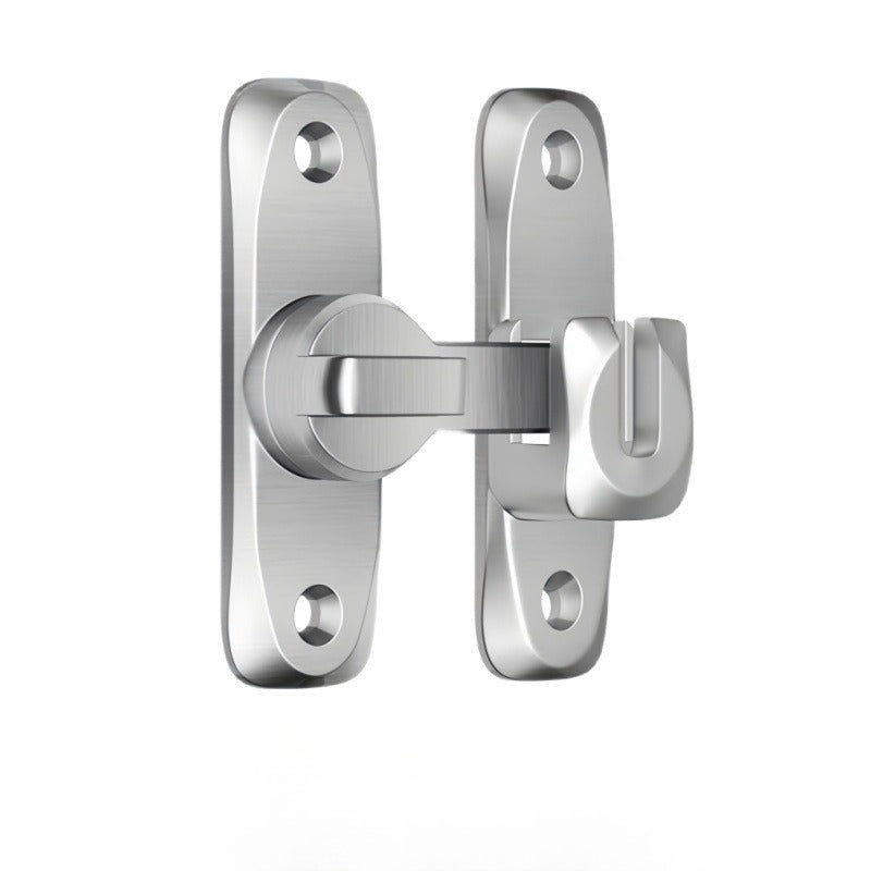 Universal Adjustable Door Latch – Zinc Alloy, 90°/180° Angle & Screw or Adhesive Mount